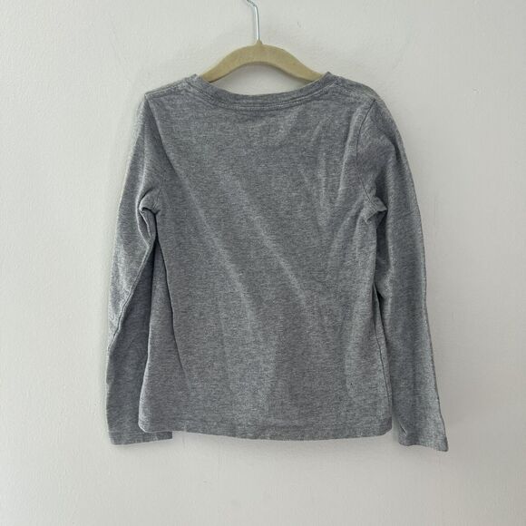 Polo Ralph Lauren Girls Long Sleeve T -shirt Grey Pink Pony Size 6 - Picture 5 of 7